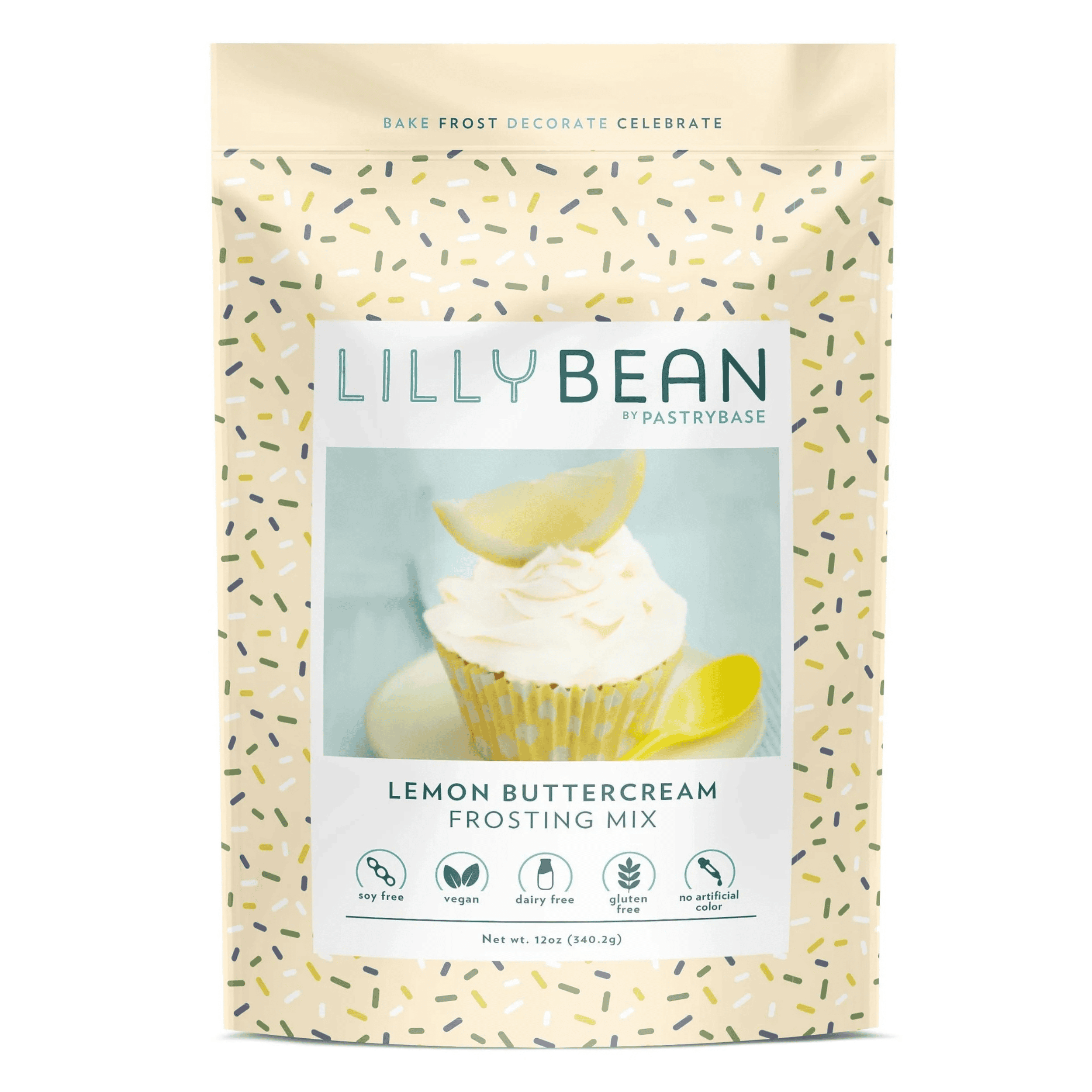 LillyBean Lemon Buttercream Frosting Mix - Gluten-free & Vegan - LillyBean Baking
