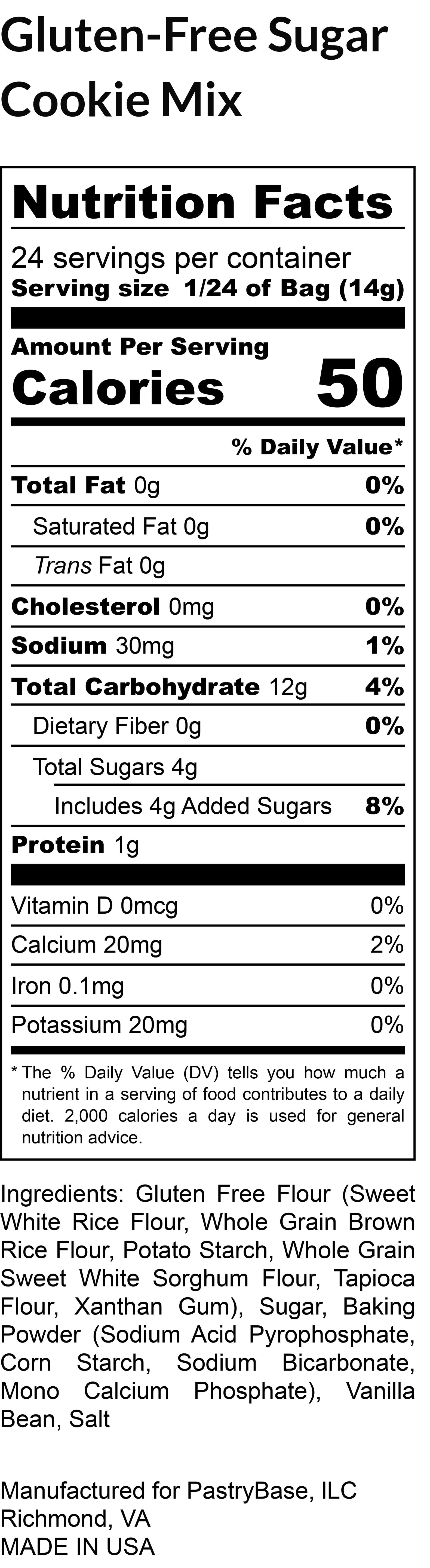 LillyBean Sugar Cookie Mix - Gluten-free & Vegan - LillyBean Baking