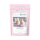 LillyBean Marshmallow Frosting Mix front of pouch, top-9 allergen-free, vegan and gluten-free marshmallow frosting mix, 12 oz