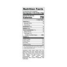 Nutrition Facts panel for LillyBean No-Bake Cookie Dough Bites Mix, 18 servings per container, 70 calories per serving