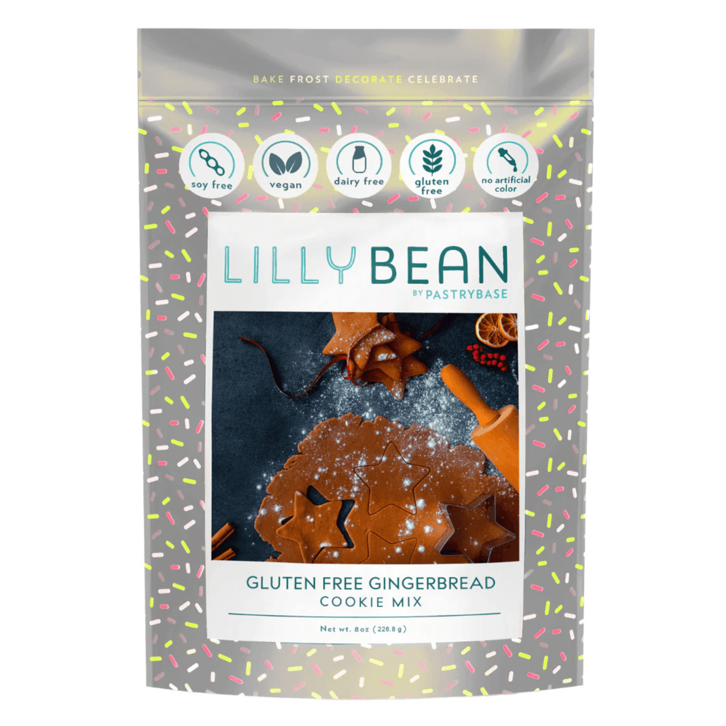 Gluten-Free Gingerbread Cookie Mix (Vegan!) - LillyBean Baking