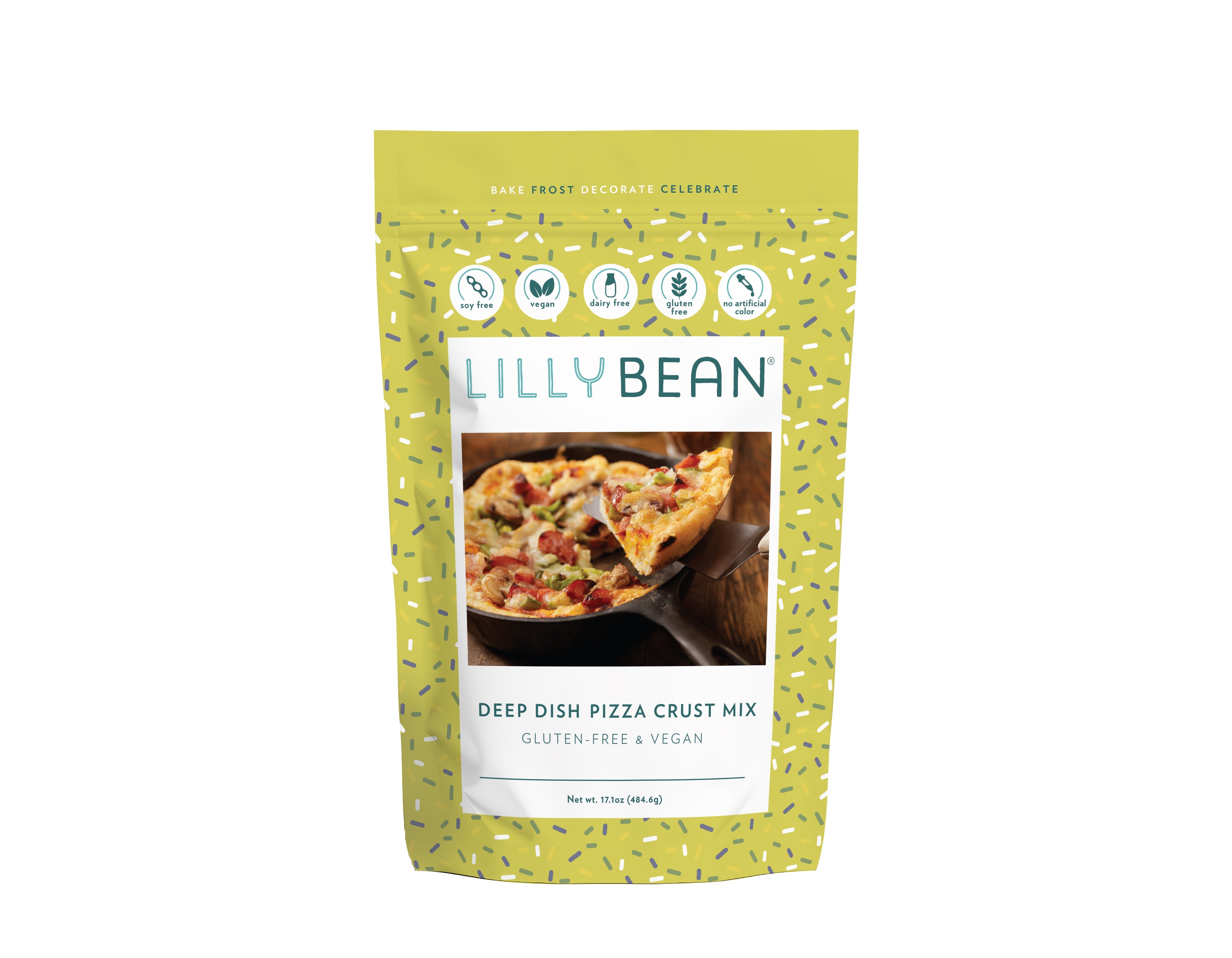 LillyBean Deep Dish Pizza Crust Mix - Gluten-free & Vegan - LillyBean Baking