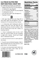 LillyBean Deep Dish Pizza Crust Mix - Gluten-free & Vegan - LillyBean Baking
