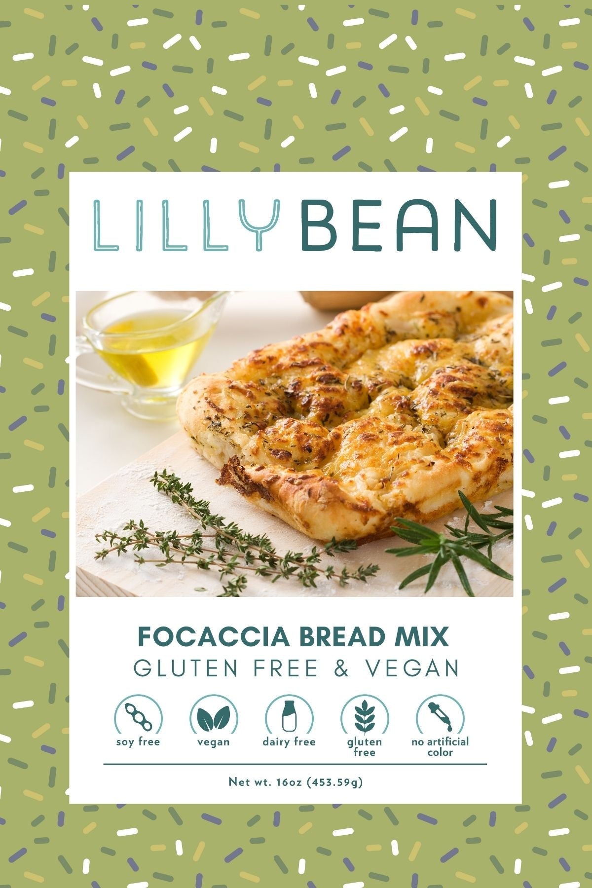 LillyBean Focaccia Bread Mix - Gluten-free & Vegan - LillyBean Baking