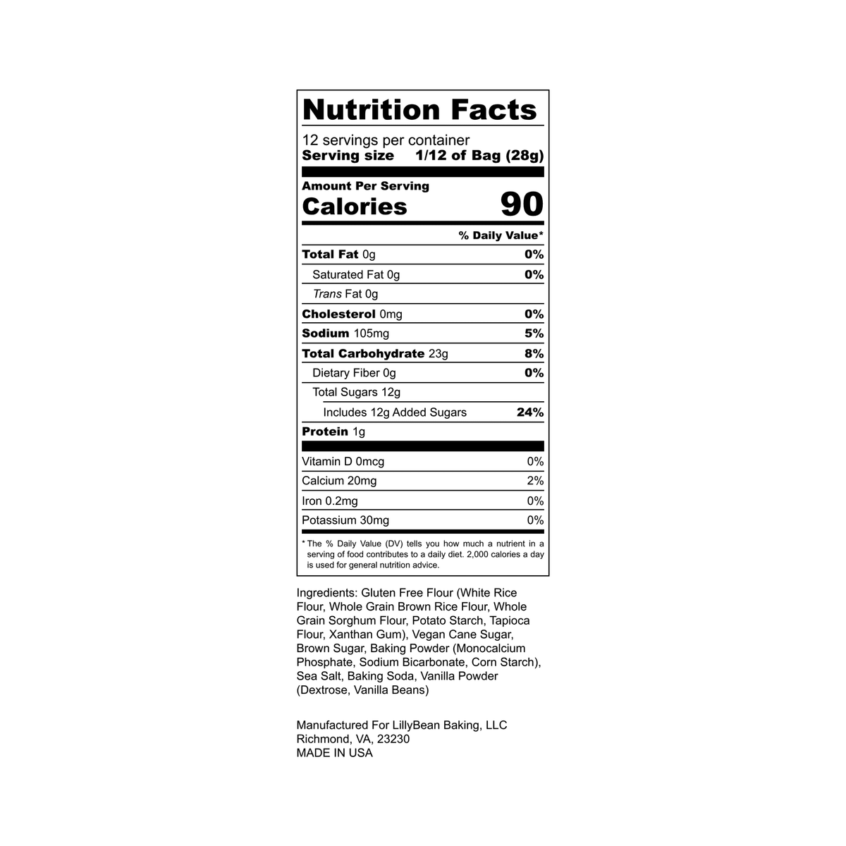 LillyBean Gluten-Free Vanilla Bean Cake & Cupcake Mix - Vegan & Top-9 Allergen-Free - LillyBean Baking