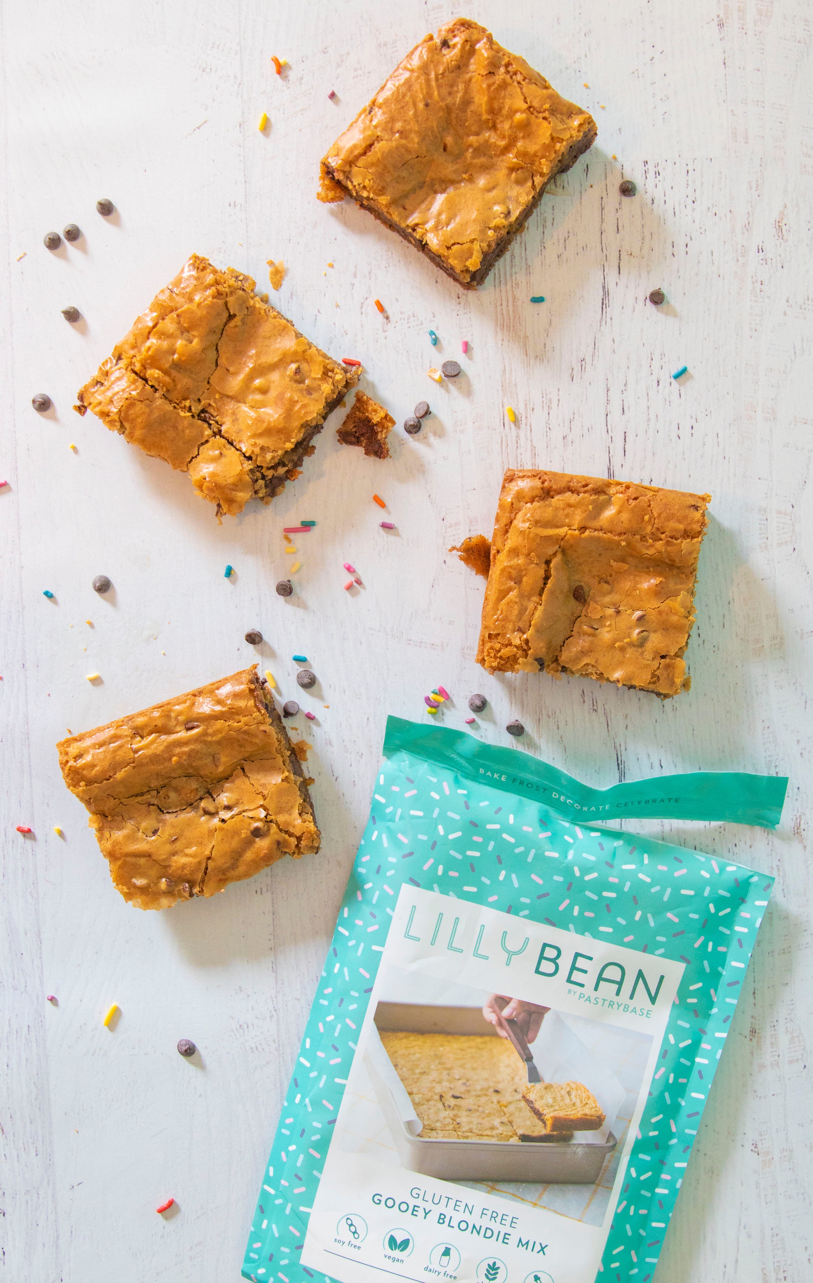 LillyBean Gooey Blondie Mix - Gluten-free & Vegan - LillyBean Baking